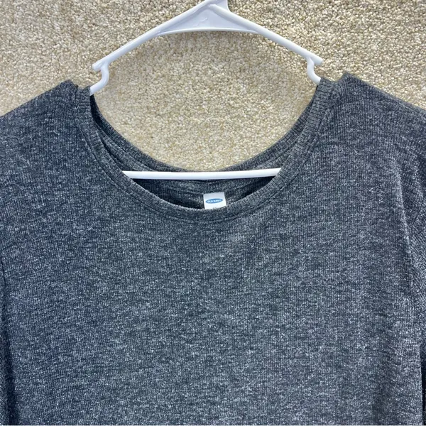 Imperfect Old‎ Navy charcoal gray long sleeve shirt stretchy comfy XXL 2018 top - Image 4
