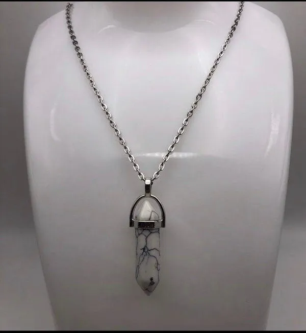Natural Stone Pendant Necklace - Image 2