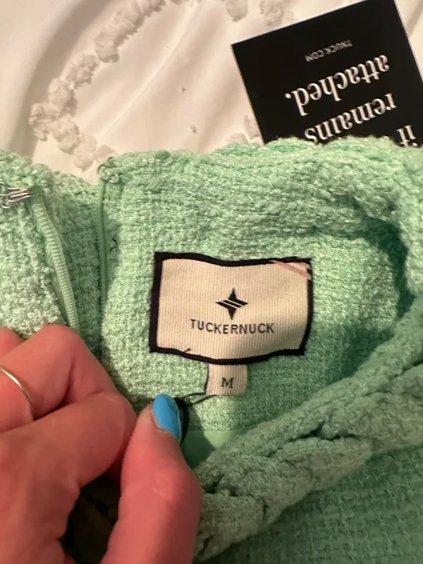Tuckernuck Summer Green Tweed Jackie Dress NWT - Image 4