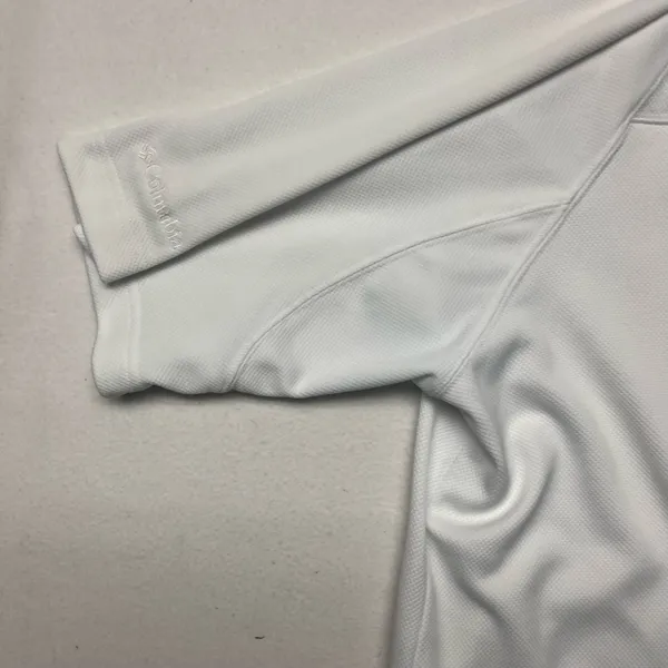 Columbia Polo Shirt Men's Medium M White Short Sleeve Golf Shirt 100% Cotton - Image 5