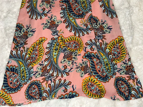As You Wish Paisley Print Colorful Short Dress - Image 7