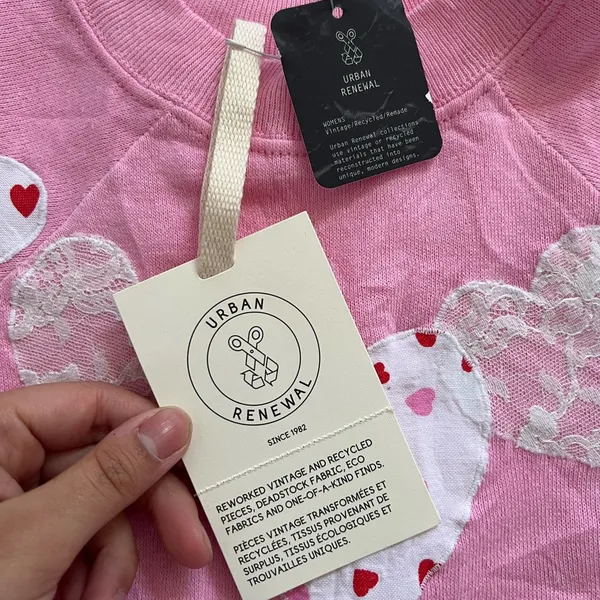 Urban Outfitters pink heart sweater - Image 4