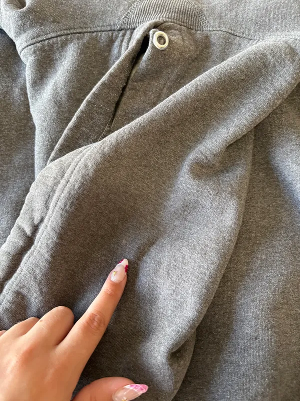 Champion Gray Hoodie | Size Large - Image 5