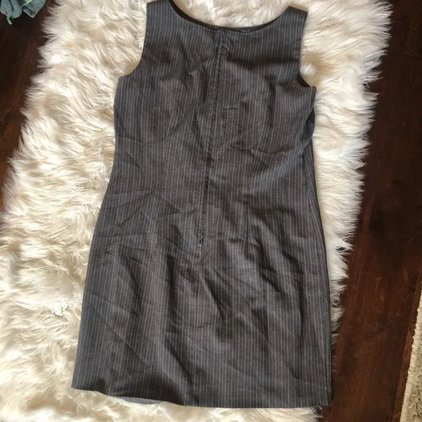 Vintage Scarlett gray pinstripe jumper dress - Image 2
