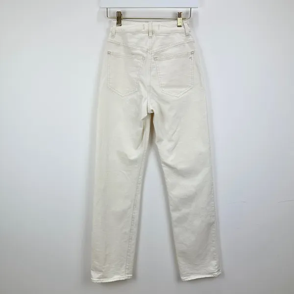 Madewell The Curvy 90s Straight Jean Vintage Canvas Beige High Waist US 23 NWT - Image 11