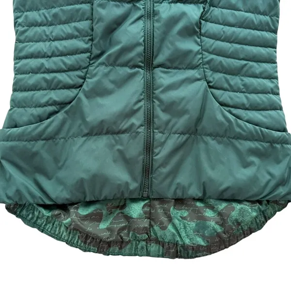 Lululemon Fluffin Awesome Vest Fuel Green Size 6 Goose Down Puffer Ski Outdoors - Image 4