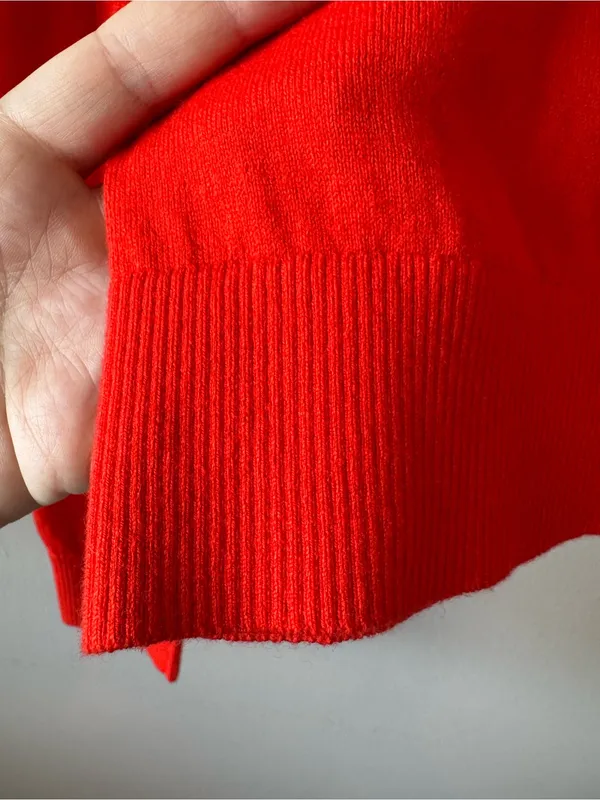 Outdoor Voices NWOT Women’s 100% Cotton Red Button Down Cardigan Size‎ Small - Image 11