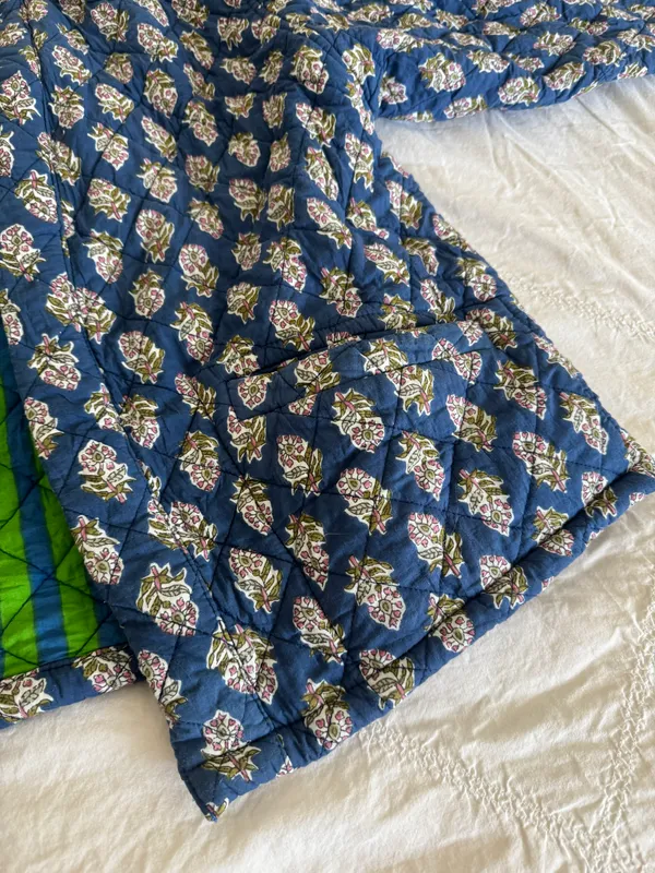 Reversible Quilted Jacket Blue - Image 6
