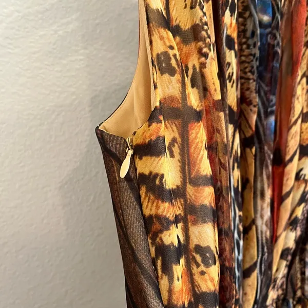 Calvin Klein Mixed Animal Print Belted Dress 2P - Image 8