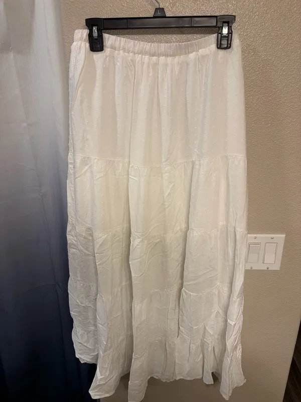Amazon Maxi Skirt White - Image 2