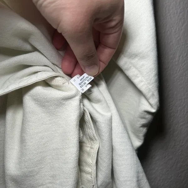 Aerie Womens Light Green Oversized Cotton French Terry Hoodie Sweatshirt S - Image 7