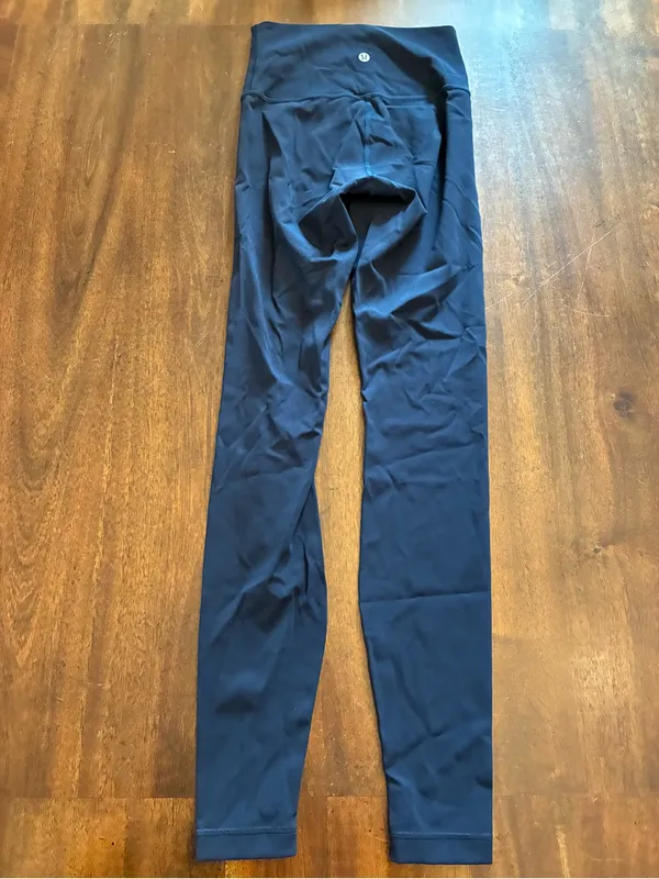 Lululemon Wunder Under Leggings 2 True Navy Blue Full-On Luxtreme 28" Inseam - Image 3