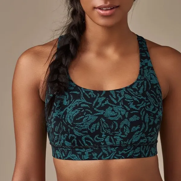 Lululemon Energy Bra Thrive Viridian Green Black - Image 3
