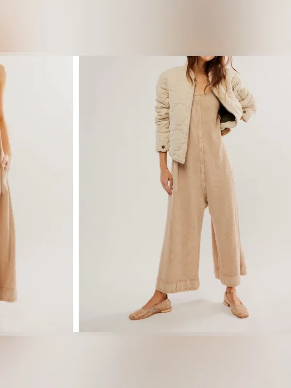 NWOT Free People FP One Callie One Piece - tan cream - XL - Image 6