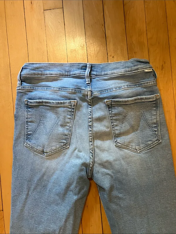 Mother the Insider Crop Step Fray Jeans in Limited Edition Size 31 - Image 15