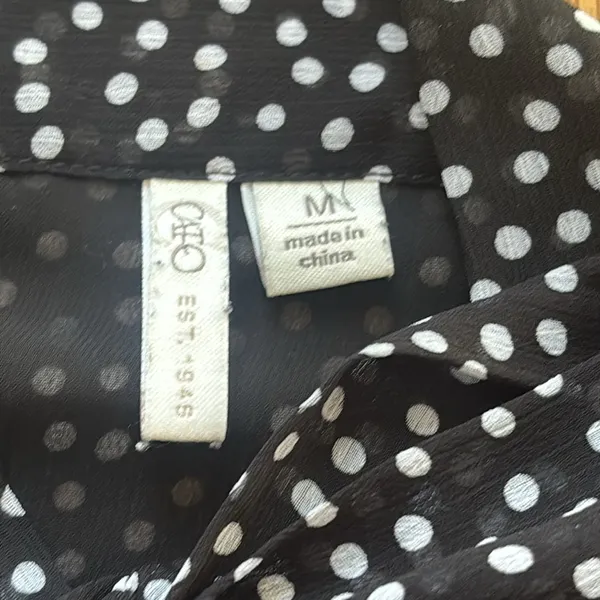 Cato Size M Polka Dot Blouse - Image 4