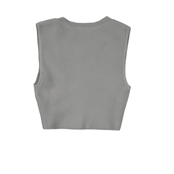 Babaton Aritzia Ribbed‎ Tank Top Womens 2XS White Sleeveless Stretch Minimalist - Image 3