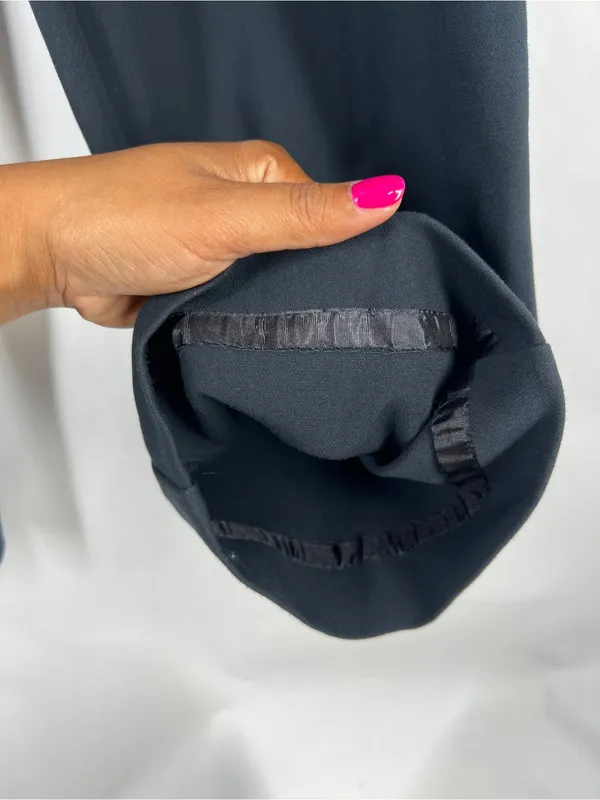 Anthropologie Navy Paperbag-Waist Tailored Trousers - Image 8