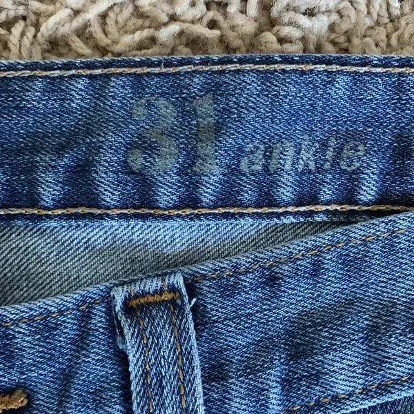 J.Crew Toothpick ankle size 31 distressed blue jeans W34xL28.5 - Image 3