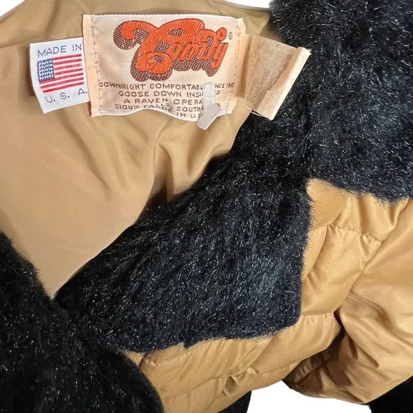 Vintage‎ Comfy Goose Down Coat Brown Size 14 - Image 3