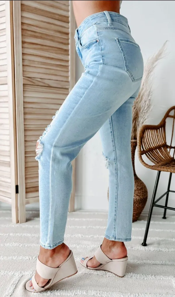 NanaMacs High Rise Mom Jeans - Image 3