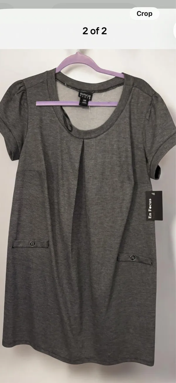 Loose dress Gray Size 14 - Image 4