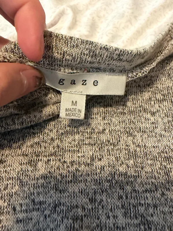 Gaze gray long sleeve shirt Size M - Image 7