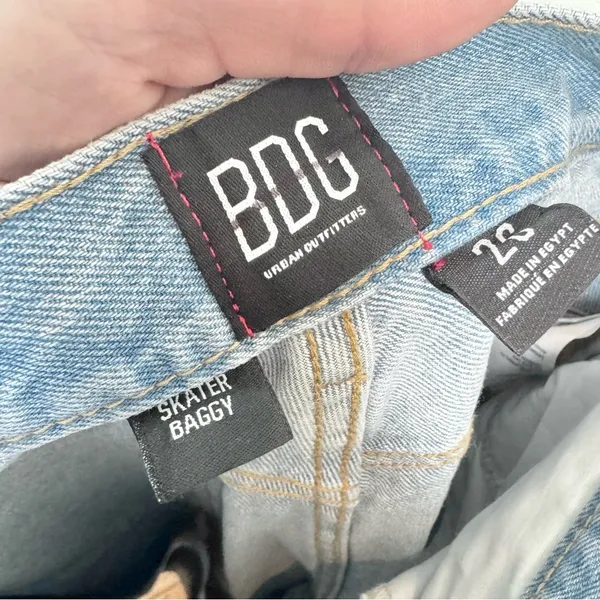 BDG Urban Outfitters BAGGY SKATER wide leg denim jeans 26 - Image 6