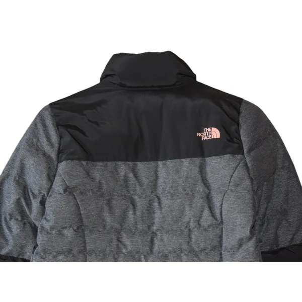 The North Face Puffer Jacket Womens M Black Grey 550 Down Insulated Colorblock - Image 6