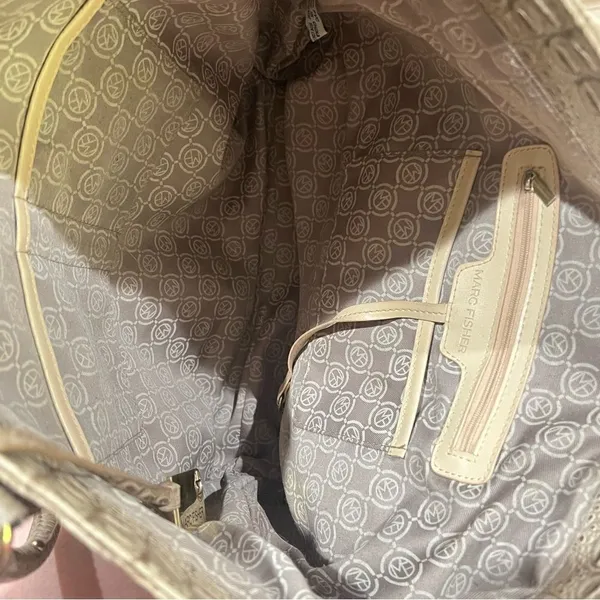 Marc Fisher East West Croc Large Tote Shoulder Bag - Image 3