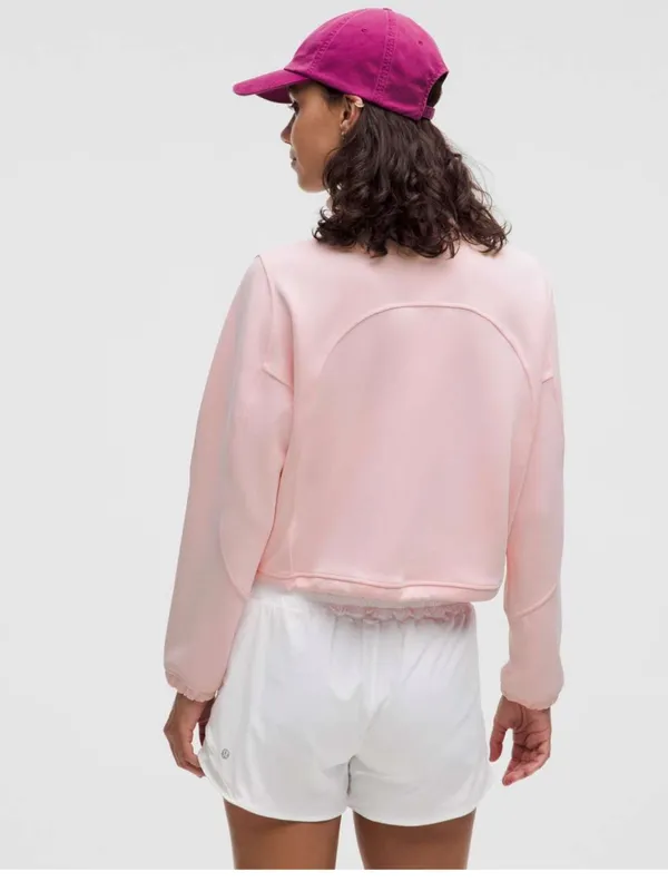 NWT Lululemon Brushed Softstreme Half Zip/ 
Strawberry Milkshake - Image 4