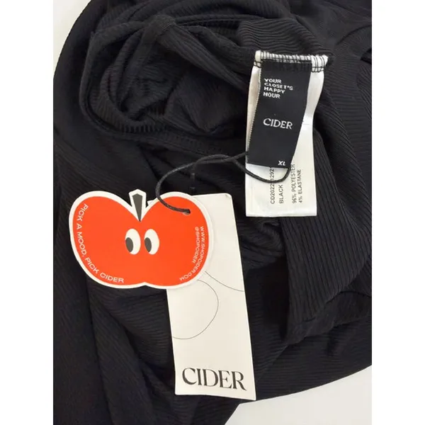 Cider Black Ribbed Wide‑Leg Jumpsuit – Corset Waist SzXL NWT - Image 8