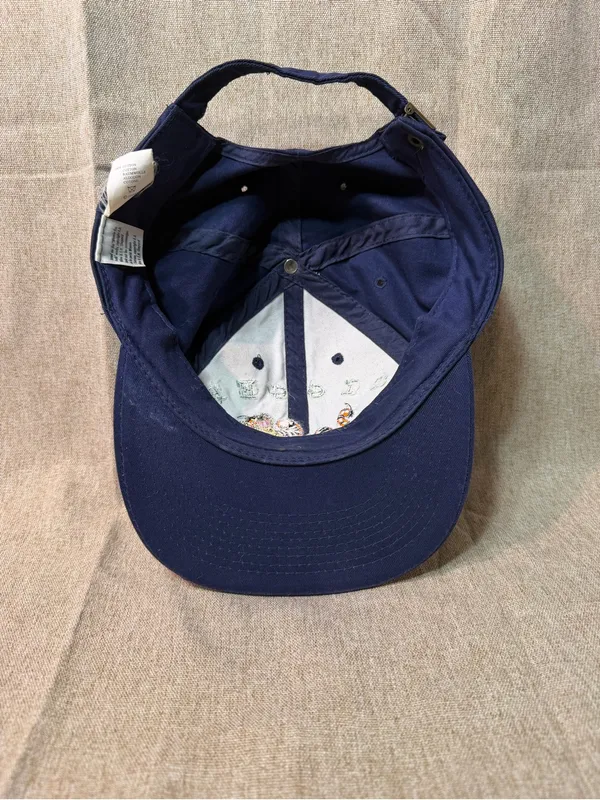 Vintage The Disney Store Tigger Embroidered Hat Adult Cotton Strapback Navy - Image 7