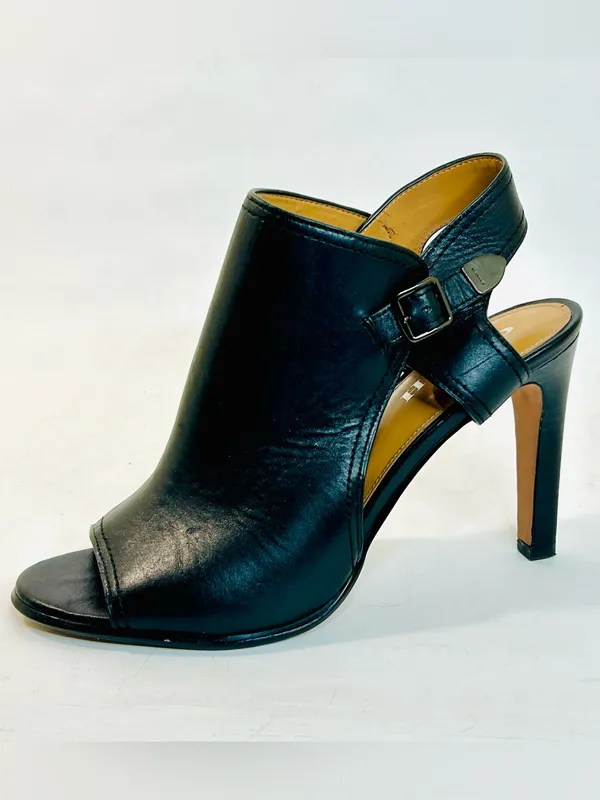 Coach Black Leather High Heel Sandal “Iona” size 10 - Image 5