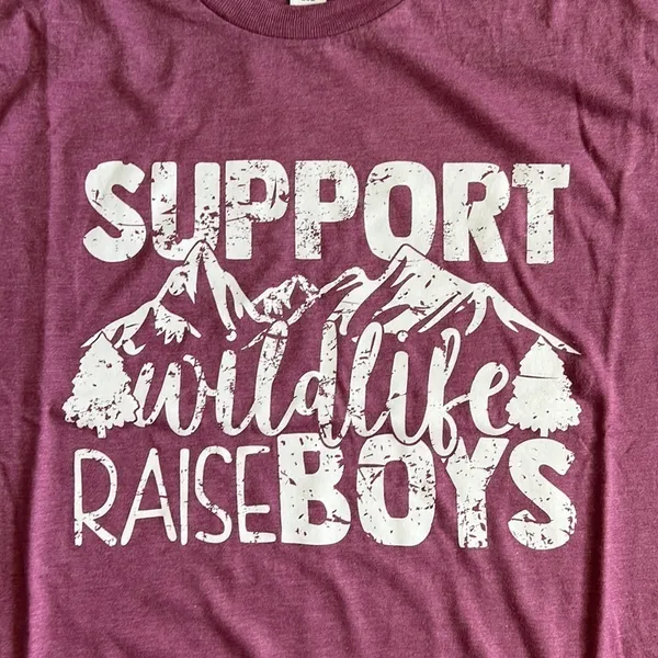 Tultex Support Wildlife Raise Boys Graphic Tee - Image 2
