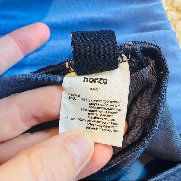 Horze Blue Horseback Riding Equestrian Pants Size 24 - Image 4