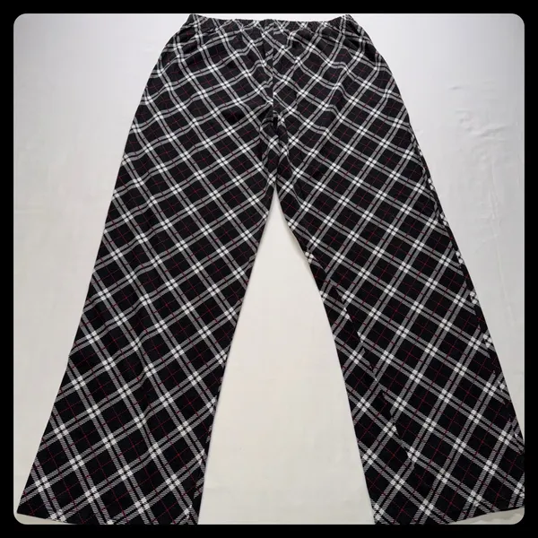 Laura Ashley Pajama Set Women Medium Black Plaid Cotton Blend Sleepwear‎ - Image 13