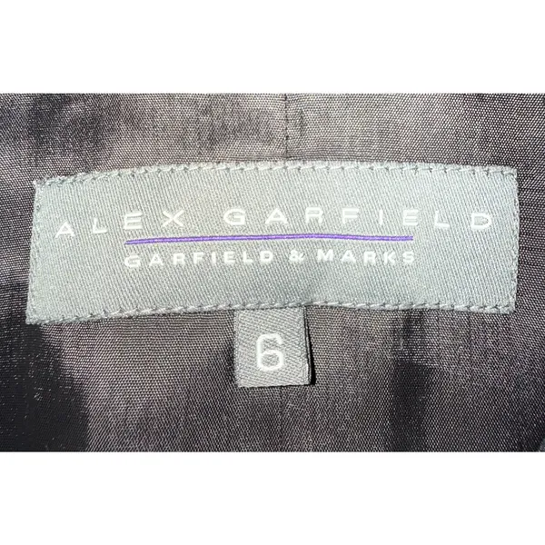 Garfield Marks Blazer Womens Size 6 Black Lined 4 Button Front Collar USA Made - Image 3