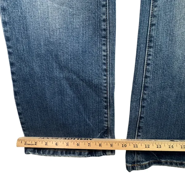 American Eagle Favorite Boyfriend Jeans Stretch Blue Low Rise‎ 8S 8 Short Y2K - Image 9