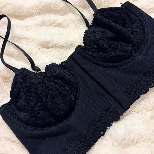 Aerie Black Lace Bralette - Image 4