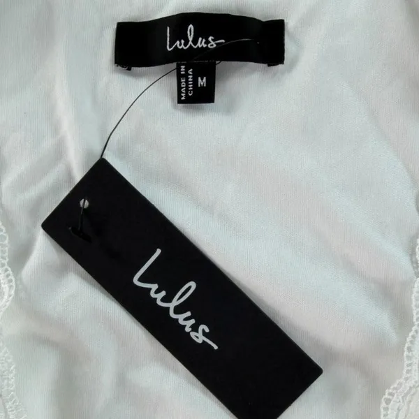 Lulus Womens White Top Size M New - Image 5