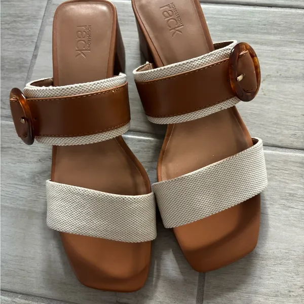 Nordstrom Rack Blake Heeled Slide Sandal size‎ 8 - Image 4