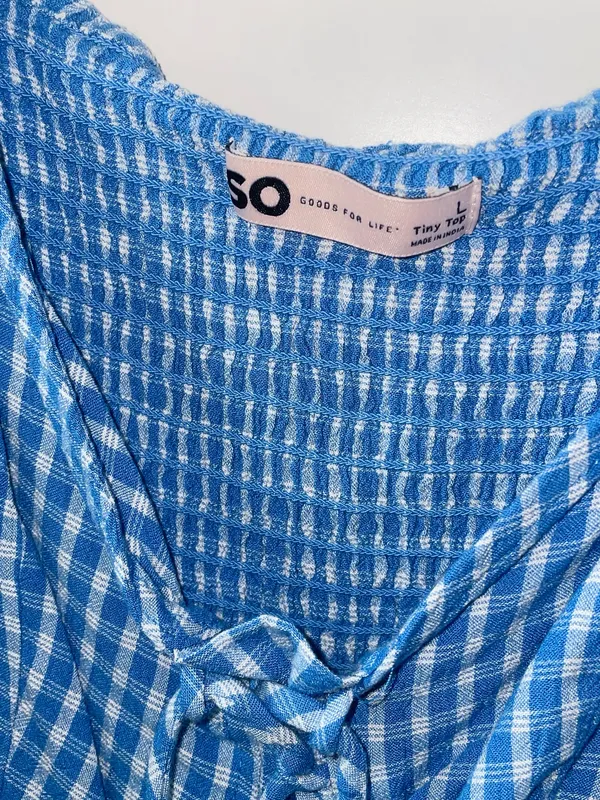 SO Blue Gingham Lace - Image 3