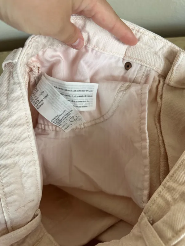 Abercrombie & Fitch The 90s Relaxed Jean High Rise in light pink - Image 8