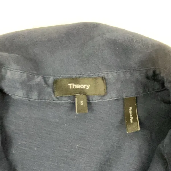 Theory Dress Womens Small Blue Easy Polo Cotton Collared Short Sleeve Jersey - Image 3