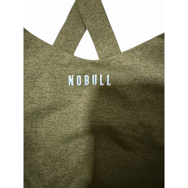 NOBULL Crossback Athletic Training Sports Bra Olive Green Women's Size XL‎ - Image 7