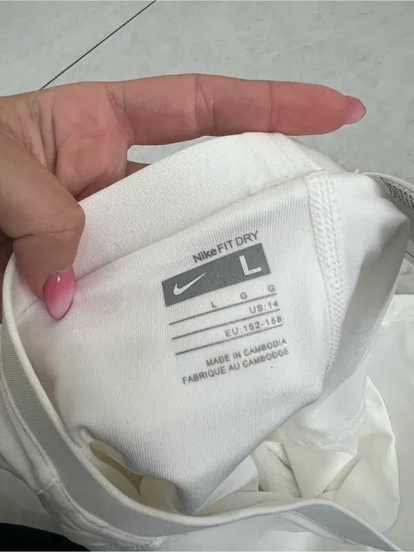 Nike Fit Dry White Tennis Skirt Size Large - Image 5