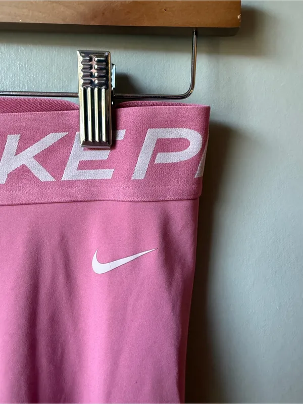 Nike Pro Dri-FIT Pink High Rise Training Leggings Women’s Small - Image 3