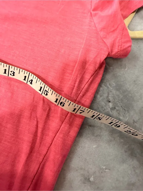 NWOT Madewell Size M Pink V Neck Short Sleeve Lightweight Slub Cotton Top - Image 7