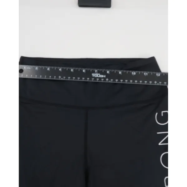 Billabong Move On Bike Shorts Black‎ High Waisted Logo Medium - Image 4